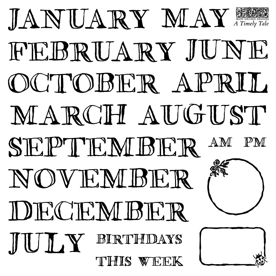 A Timely Tale 6x6 IOD STAMP™ Set