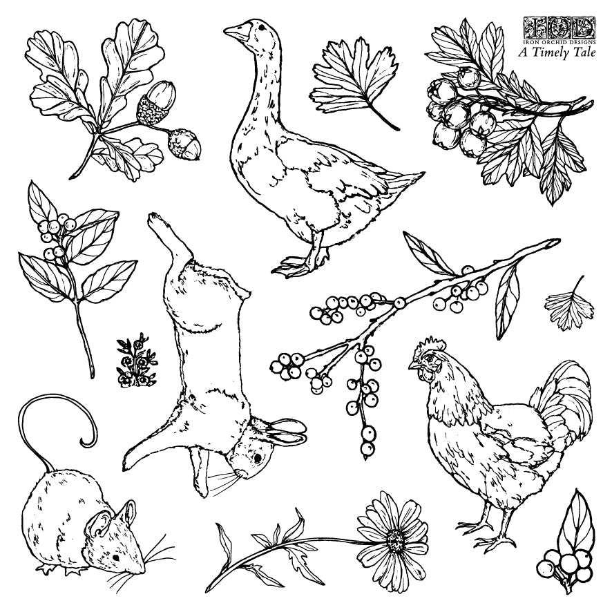 A Timely Tale 6x6 IOD STAMP™ Set
