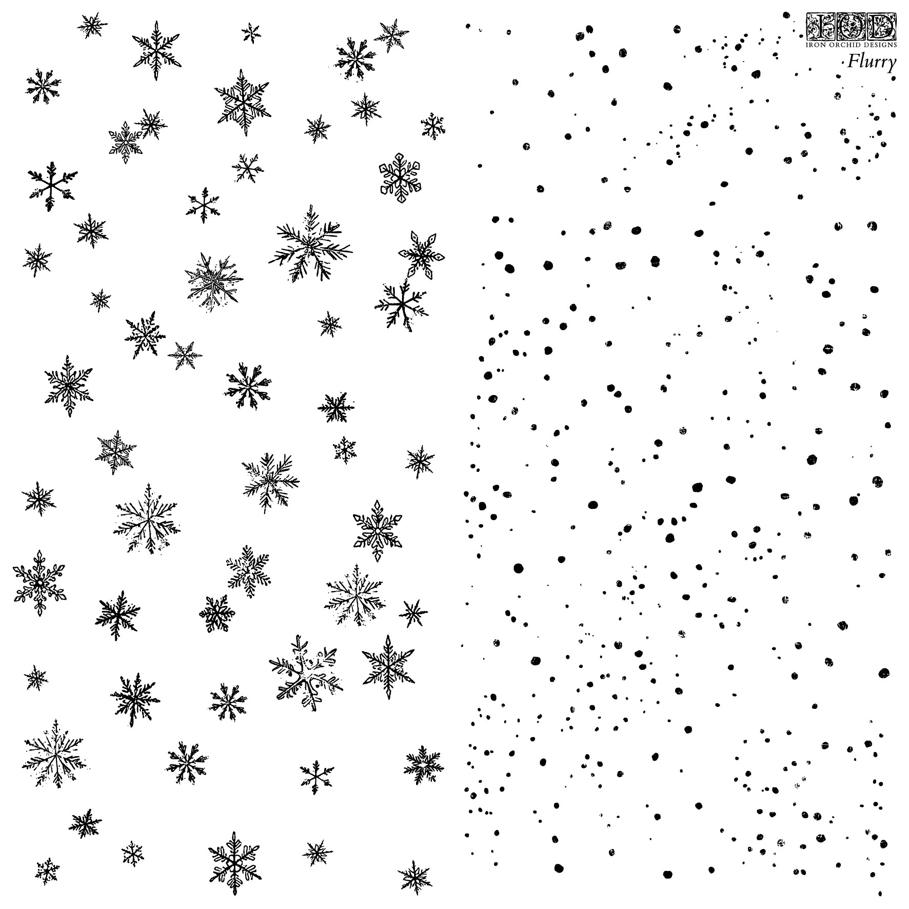Flurry 12×12 IOD STAMP™