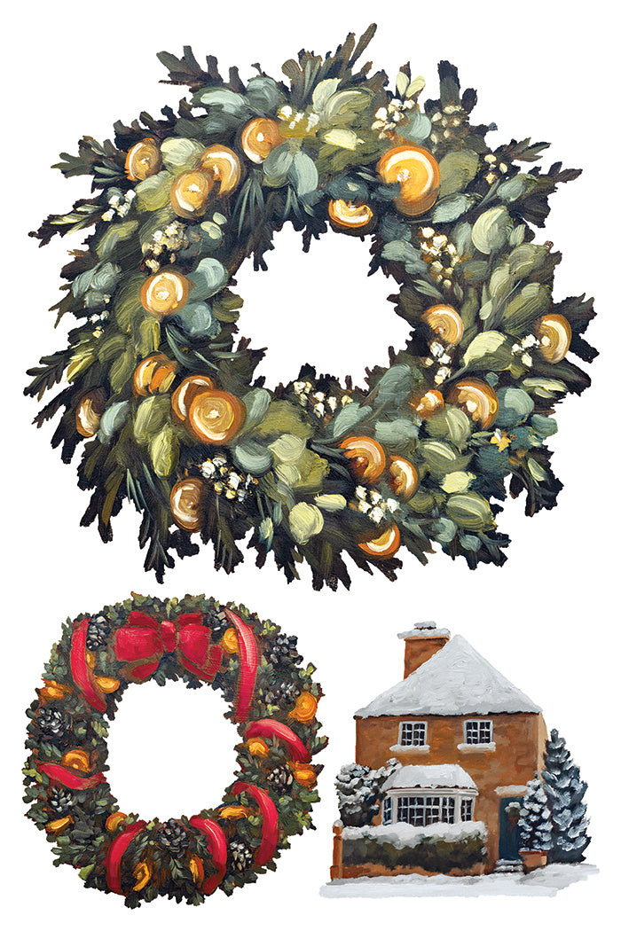 A Cotswold Christmas 8x12 IOD Transfer