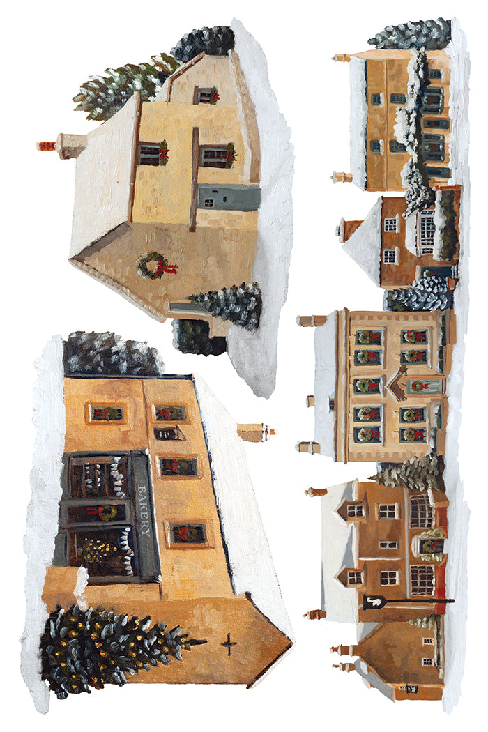 A Cotswold Christmas 8x12 IOD Transfer