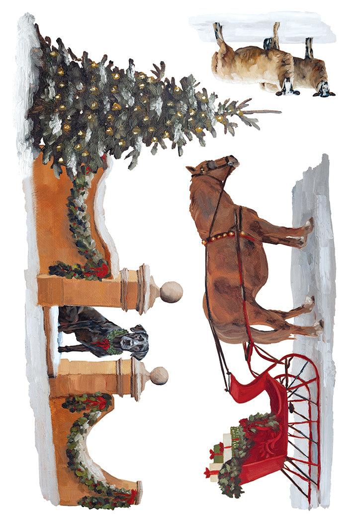 A Cotswold Christmas 8x12 IOD Transfer