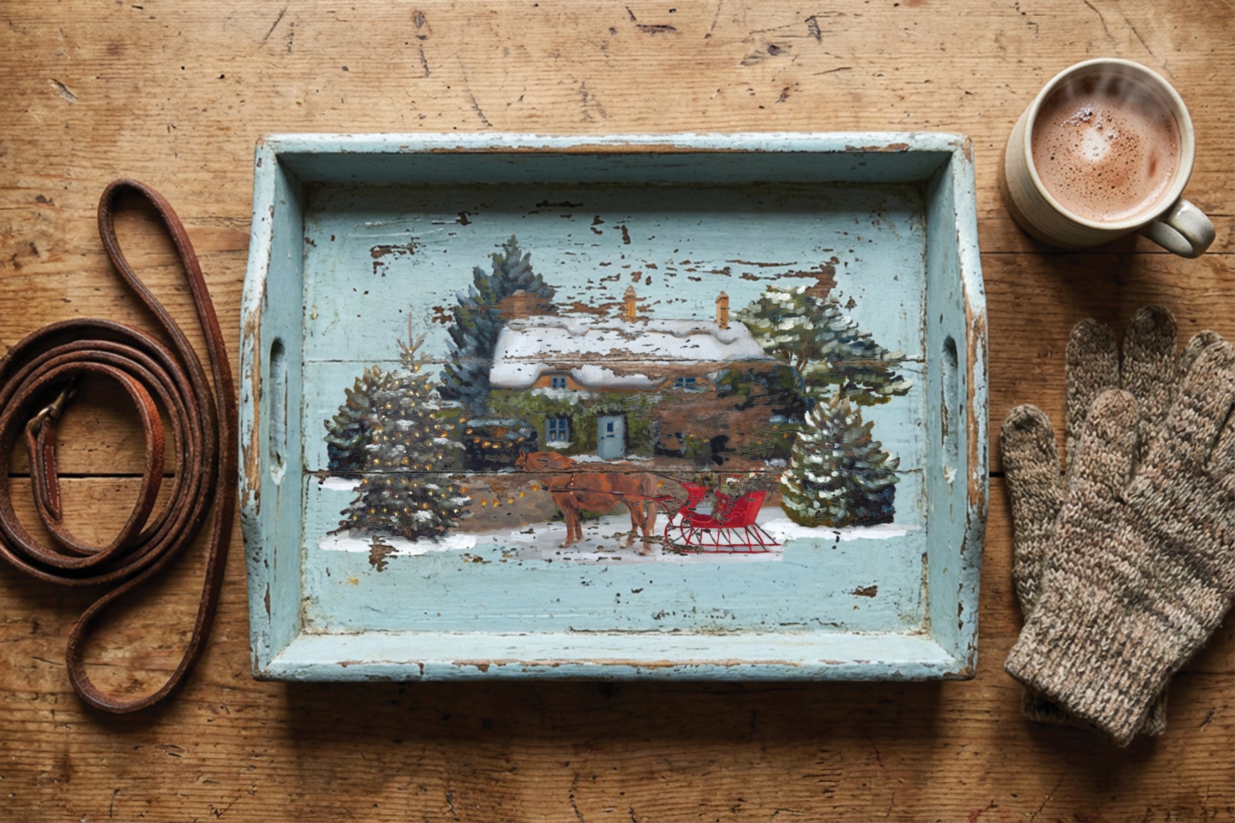 A Cotswold Christmas 8x12 IOD Transfer