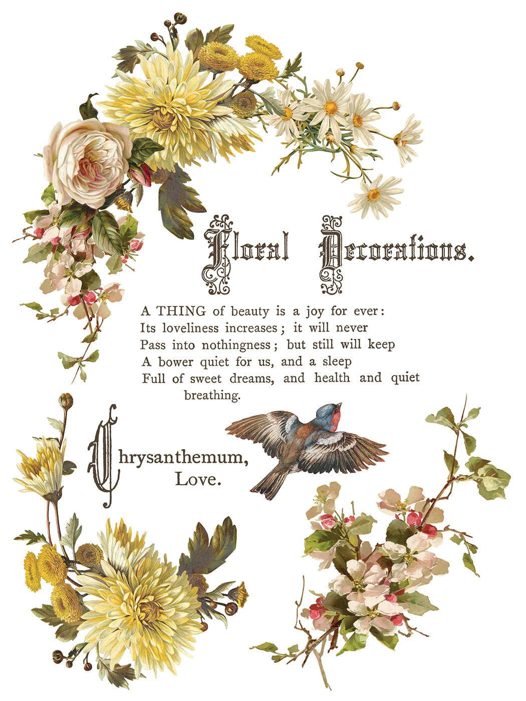 Flowers by the Poets | IOD Transfer | 8 Pages | 12"x16"