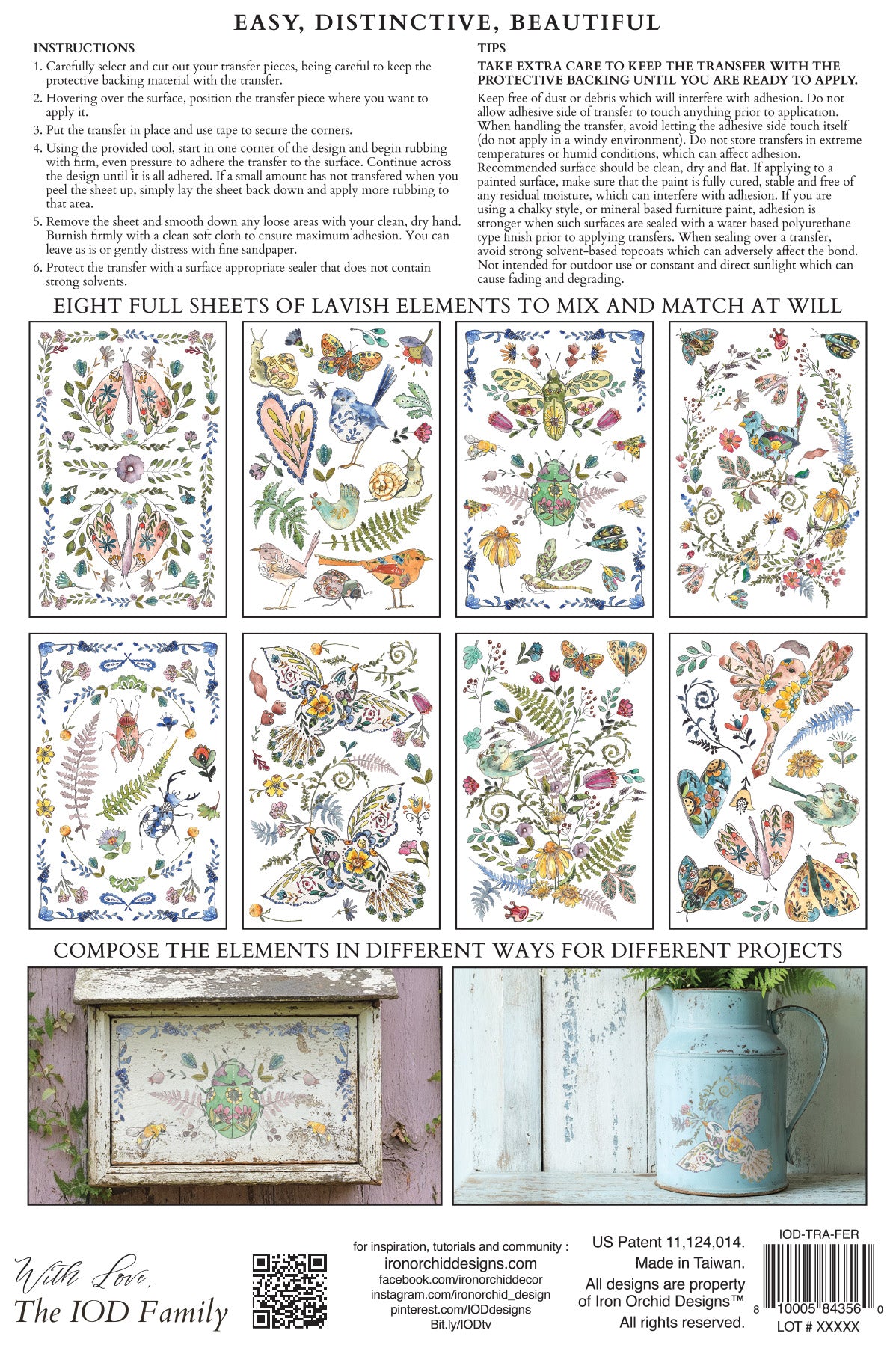 Fern Fables | IOD Transfer | 8 Pages | 8"x12"