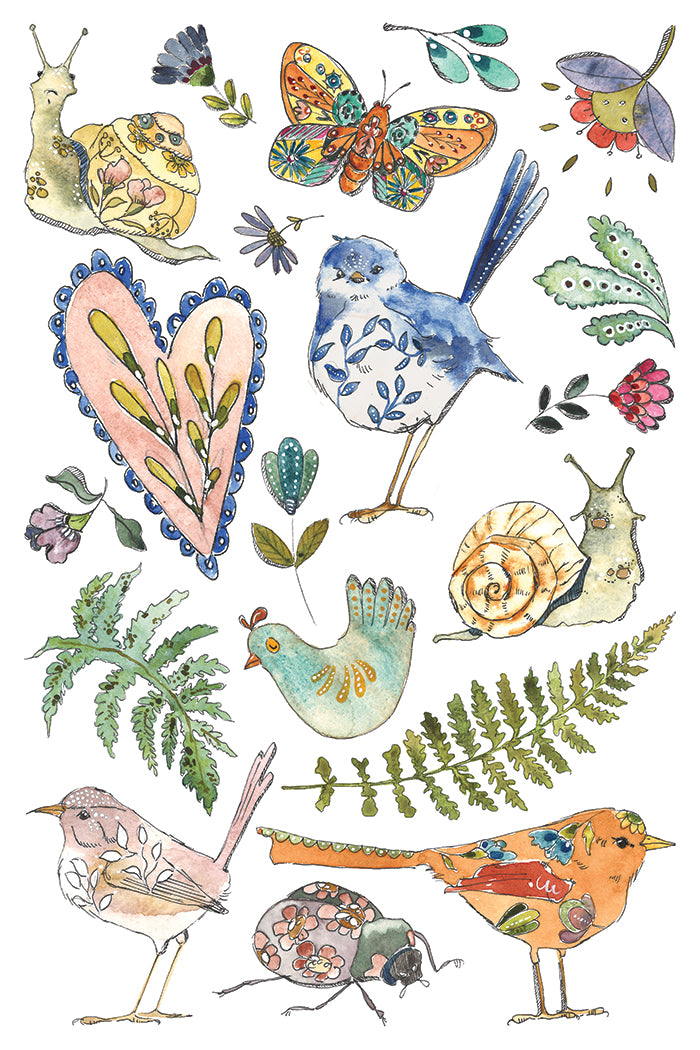 Fern Fables | IOD Transfer | 8 Pages | 8"x12"