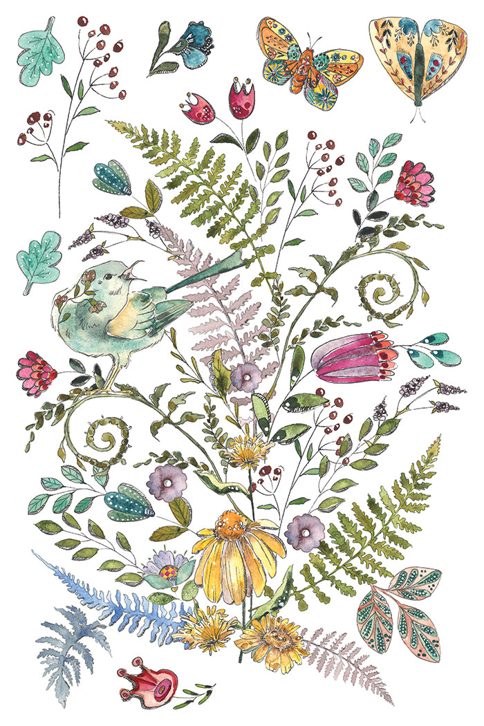 Fern Fables | IOD Transfer | 8 Pages | 8"x12"