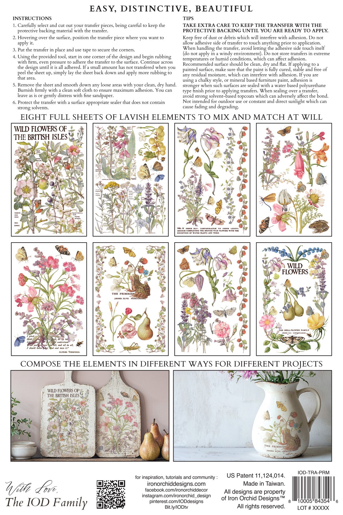 Primrose Isle | IOD Transfer | 8 Pages | 8"x12"