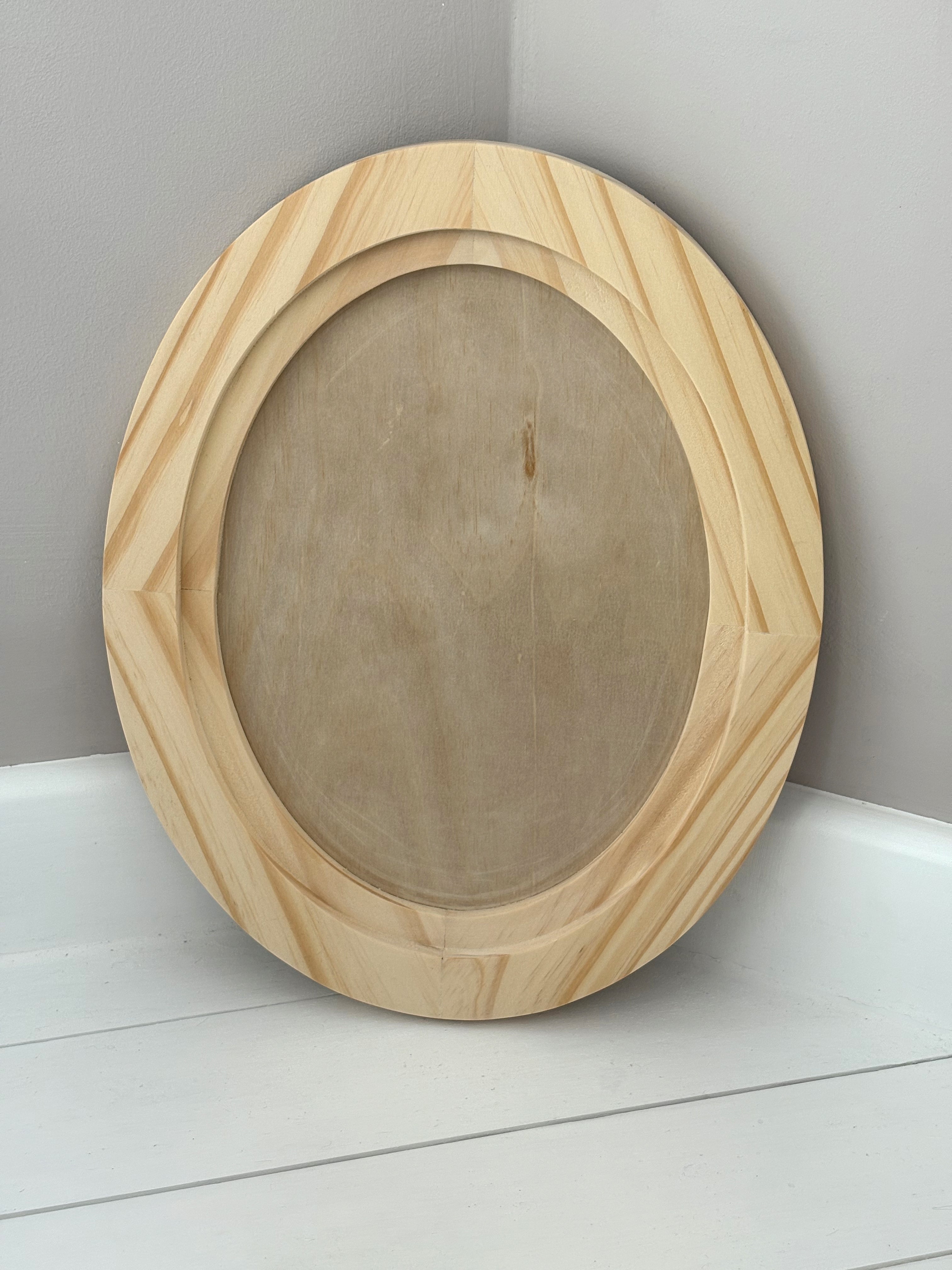 12.7x15.7 Large OVAL - IOD Wood Gallery Blank