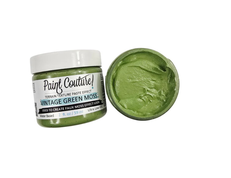 Vintage Green Moss - Terrain Texture Paste Effect by Paint Couture