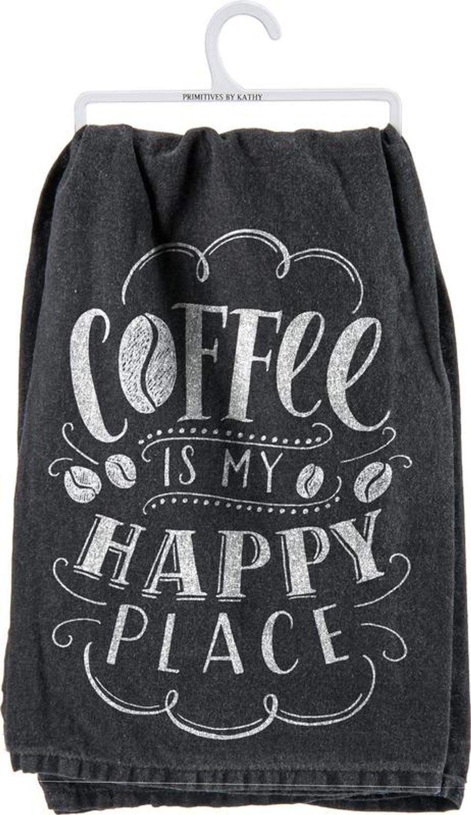 Dish Towel - Coffee is my Happy Place