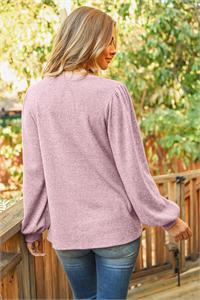 Mauve Puff Sleeve