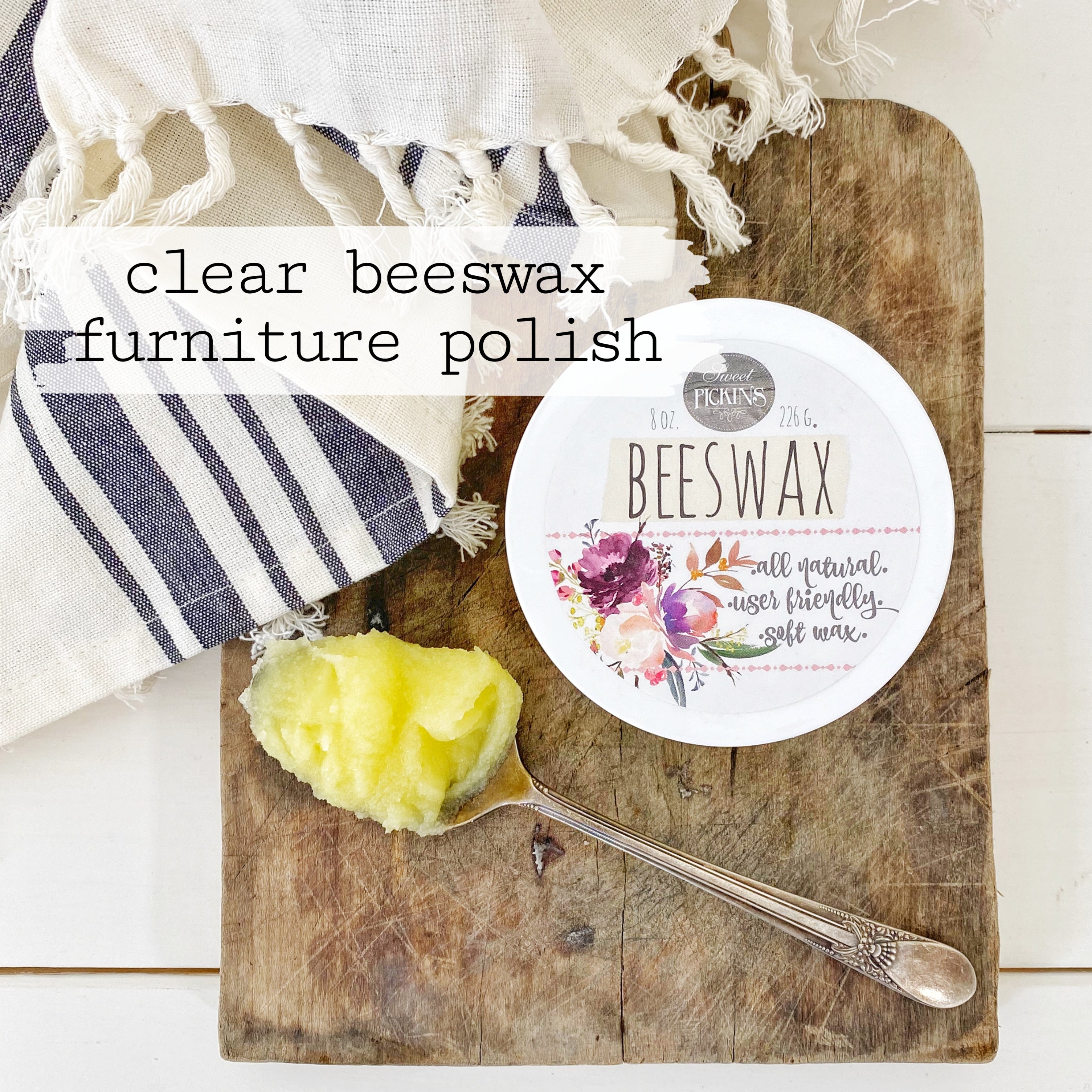 beeswax furniture polish – clear
