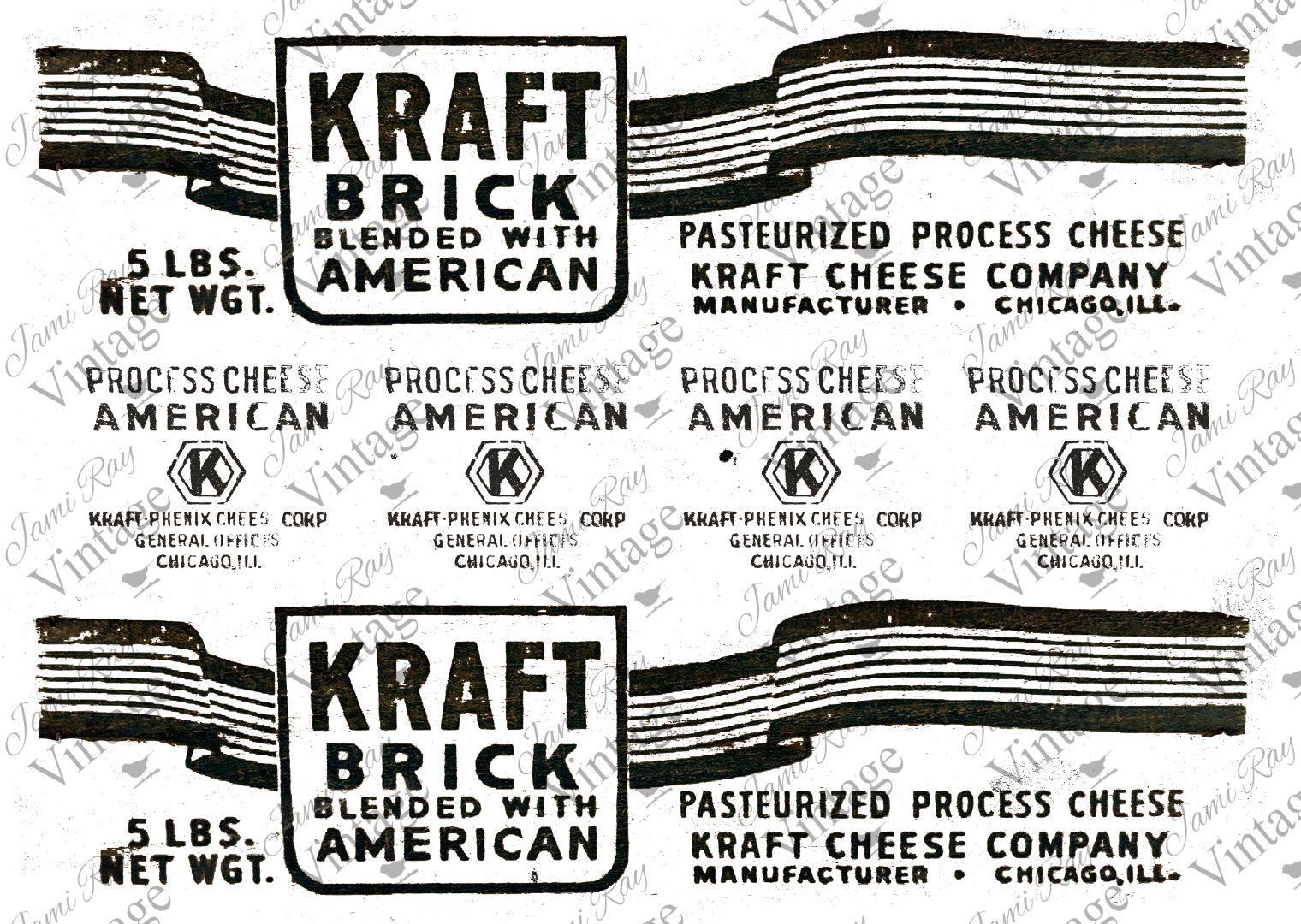 Kraft Cheese Label | JRV A4 Rice Paper