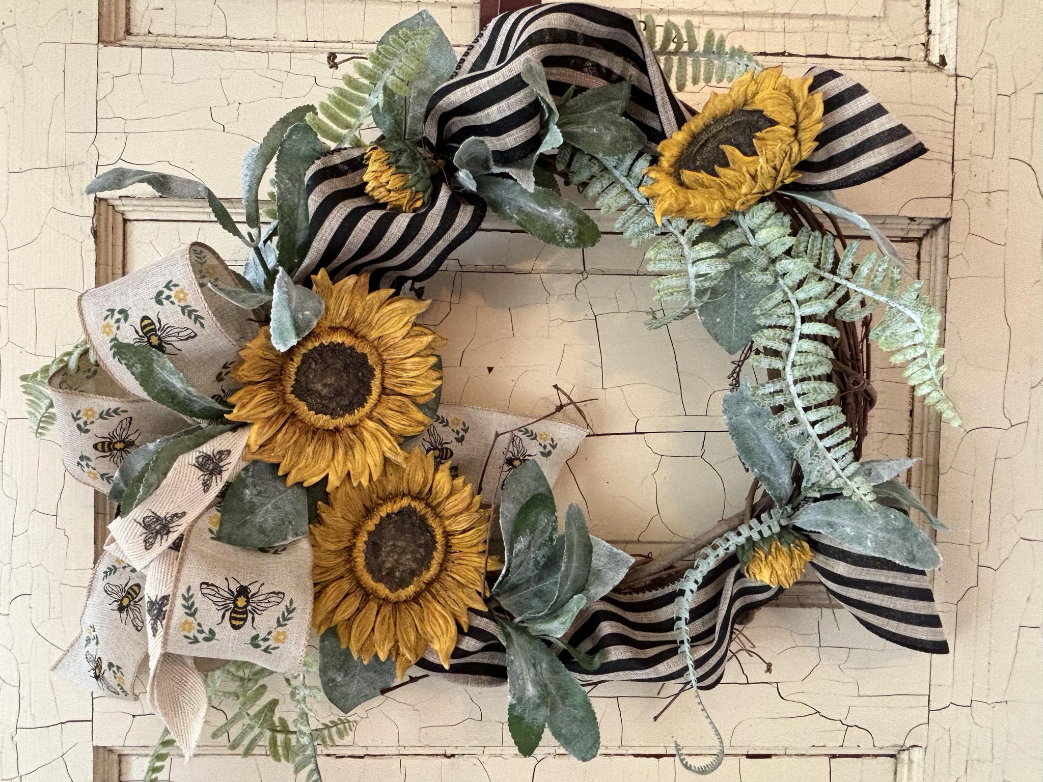 15” Grapevine Sunflower Wreath