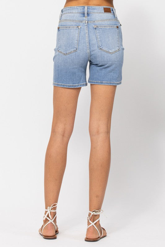 Hi Rise Mid Length Shorts