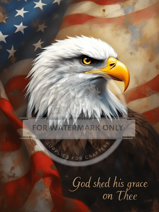 DC740 God Shed His Grace on Thee A4 Rice Paper